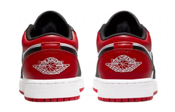 Nike Air Jordan 1 Low Tops Gs Basketsko Herre Rød Svarte Hvite
