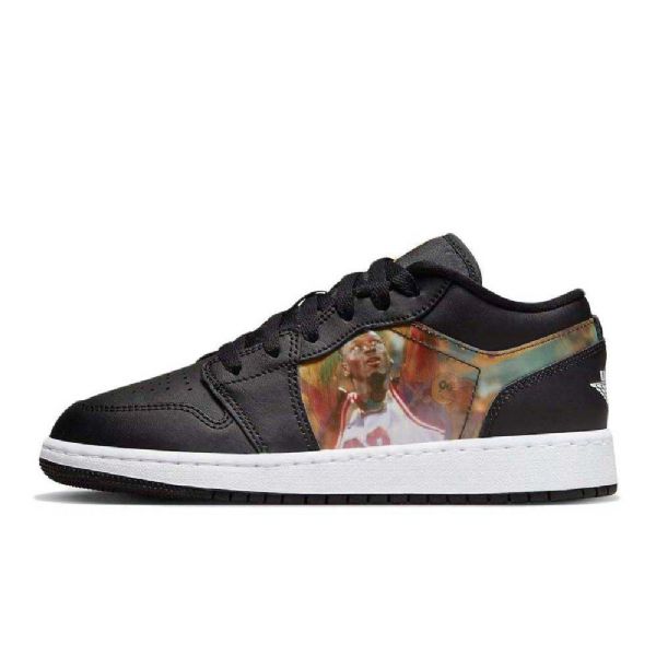 Nike Air Jordan 1 Low Tops Gs Hologram Sko Herre Svarte