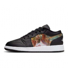 Nike Air Jordan 1 Low Tops Gs Hologram Sko Herre Svarte