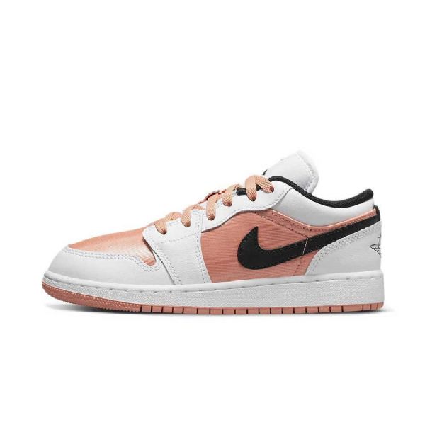 Nike Air Jordan 1 Low Tops Gs Madder Root Sko Dame Rosa Hvite