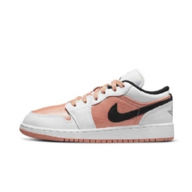 Nike Air Jordan 1 Low Tops Gs Madder Root Sko Dame Rosa Hvite