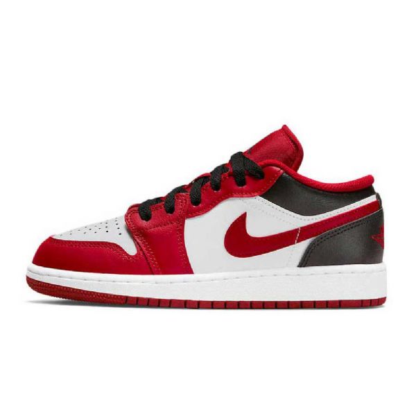 Nike Air Jordan 1 Low Tops Gs Reverse Tå Sko Dame Rød Svarte