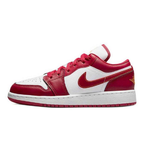 Nike Air Jordan 1 Low Tops Gs Usc Sko Dame Rød Hvite