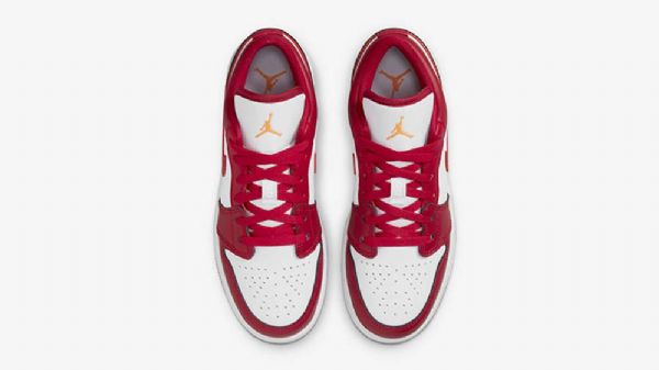 Nike Air Jordan 1 Low Tops Gs Usc Sko Dame Rød Hvite