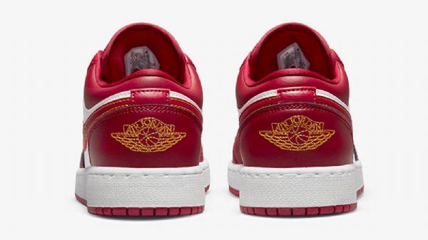 Nike Air Jordan 1 Low Tops Gs Usc Sko Dame Rød Hvite