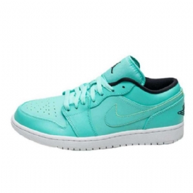 Nike Air Jordan 1 Low Tops Hyper Sko Herre Turkis