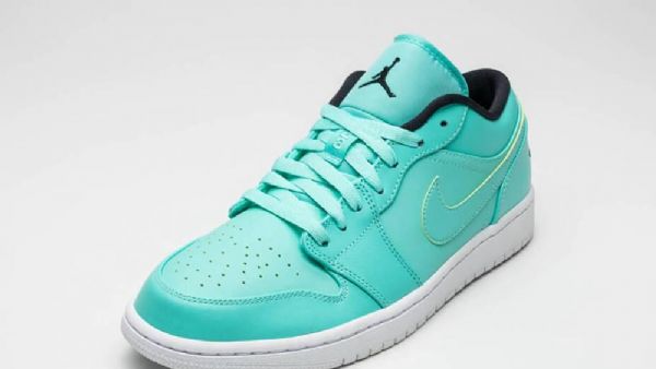Nike Air Jordan 1 Low Tops Hyper Sko Herre Turkis