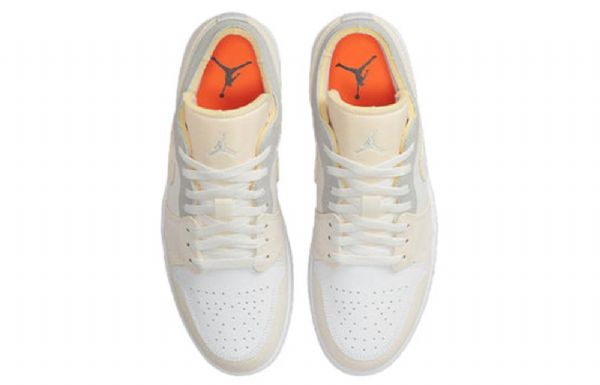 Nike Air Jordan 1 Low Tops Inside Out Retro Basketball Shoes Herre Hvite