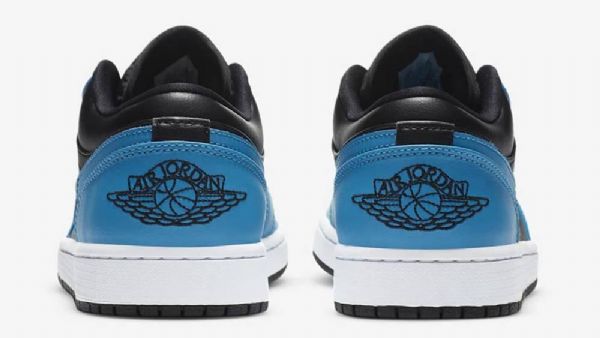 Nike Air Jordan 1 Low Tops Laser Sko Dame Blå Svarte