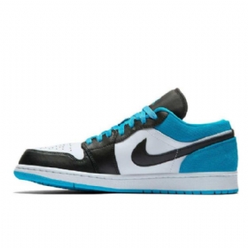 Nike Air Jordan 1 Low Tops Laser Sko Herre Blå