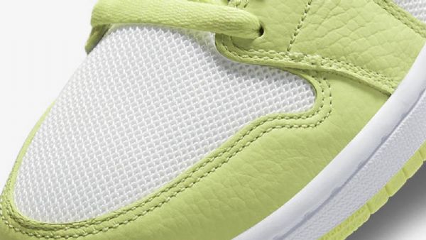Nike Air Jordan 1 Low Tops Limelight Sko Herre Grønn Hvite