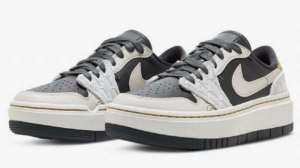 Nike Air Jordan 1 Low Tops Lv8d Beads Sko Dame Svarte Grå