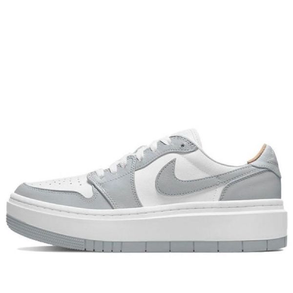 Nike Air Jordan 1 Low Tops Lv8d Elevated Retro Basketball Shoes Dame Grå Hvite
