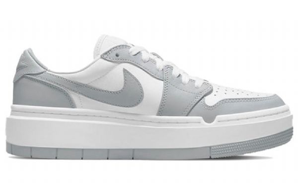 Nike Air Jordan 1 Low Tops Lv8d Elevated Retro Basketball Shoes Dame Grå Hvite