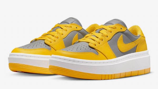 Nike Air Jordan 1 Low Tops Lv8d Sko Dame Grå Gul