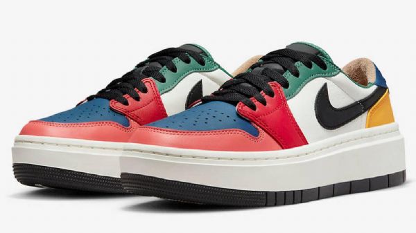 Nike Air Jordan 1 Low Tops Lv8d Sko Dame Multicolor