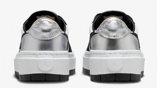 Nike Air Jordan 1 Low Tops Lv8d Tå Sko Dame Svarte Sølv