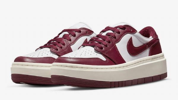 Nike Air Jordan 1 Low Tops Lv8d Team Sko Dame Burgunder Rød