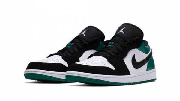 Nike Air Jordan 1 Low Tops Mystic Sko Herre Svarte Grønn