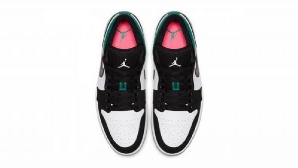 Nike Air Jordan 1 Low Tops Mystic Sko Herre Svarte Grønn