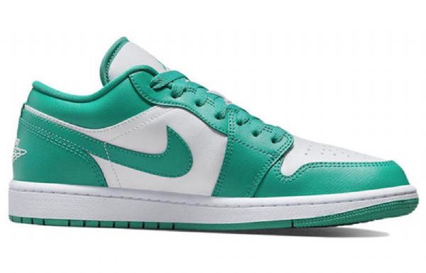 Nike Air Jordan 1 Low Tops New Emerald Retro Basketball Shoes Dame Grønn