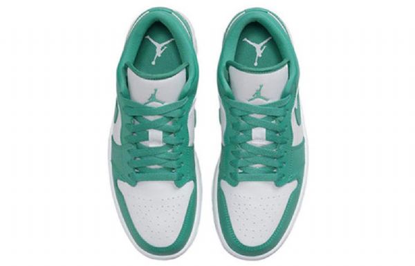 Nike Air Jordan 1 Low Tops New Emerald Retro Basketball Shoes Dame Grønn
