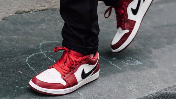 Nike Air Jordan 1 Low Tops Noble Sko Herre Rød