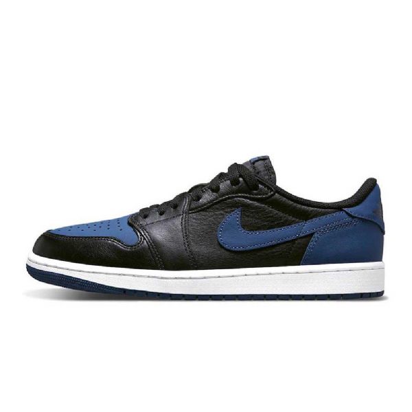 Nike Air Jordan 1 Low Tops Og Mystic Sko Dame Svarte Marineblå