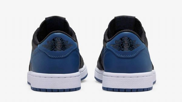 Nike Air Jordan 1 Low Tops Og Mystic Sko Dame Svarte Marineblå