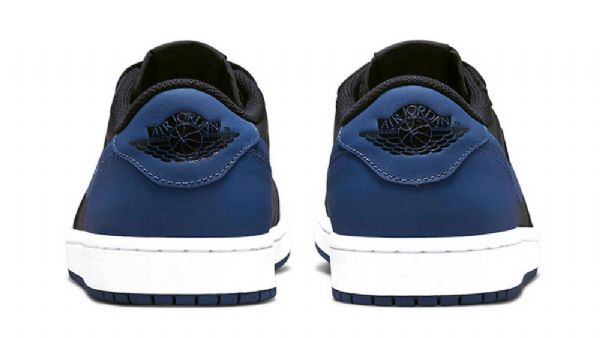 Nike Air Jordan 1 Low Tops Og Mystic Sko Herre Svarte Marineblå