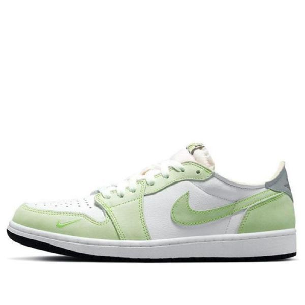 Nike Air Jordan 1 Low Tops Og Retro Basketball Shoes Herre Grønn