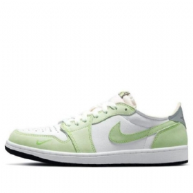 Nike Air Jordan 1 Low Tops Og Retro Basketball Shoes Herre Grønn