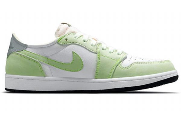 Nike Air Jordan 1 Low Tops Og Retro Basketball Shoes Herre Grønn