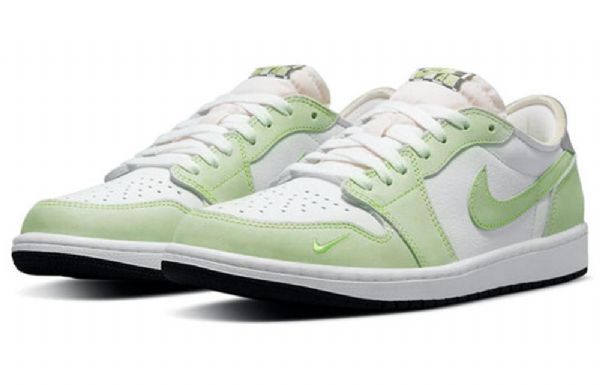 Nike Air Jordan 1 Low Tops Og Retro Basketball Shoes Herre Grønn