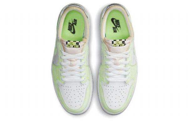 Nike Air Jordan 1 Low Tops Og Retro Basketball Shoes Herre Grønn