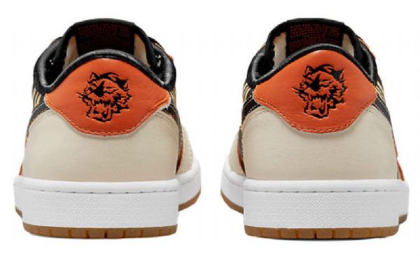 Nike Air Jordan 1 Low Tops Og Retro Basketball Shoes Herre Leopard Beige
