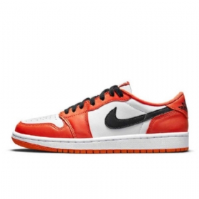 Nike Air Jordan 1 Low Tops Og Shatteredboard Sko Herre Oransje Hvite