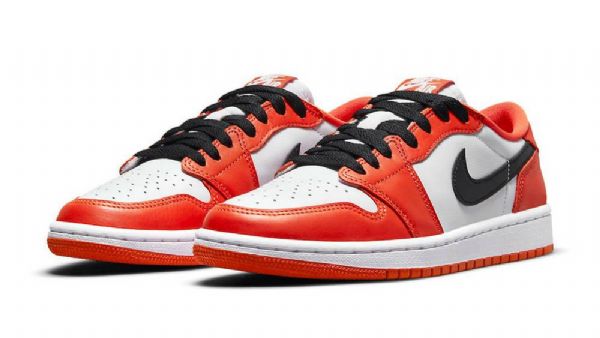 Nike Air Jordan 1 Low Tops Og Shatteredboard Sko Herre Oransje Hvite
