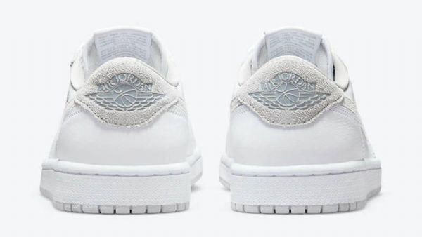 Nike Air Jordan 1 Low Tops Og Sko Dame Hvite Grå