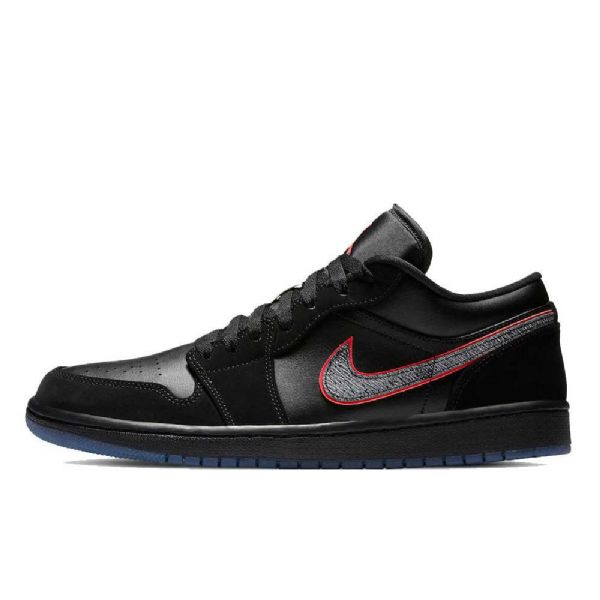 Nike Air Jordan 1 Low Tops Orbit Sko Herre Svarte Rød