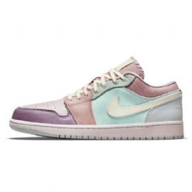 Nike Air Jordan 1 Low Tops Pastel Sko Herre Multicolor