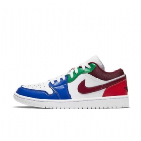 Nike Air Jordan 1 Low Tops Patent-color Sko Dame Multicolor