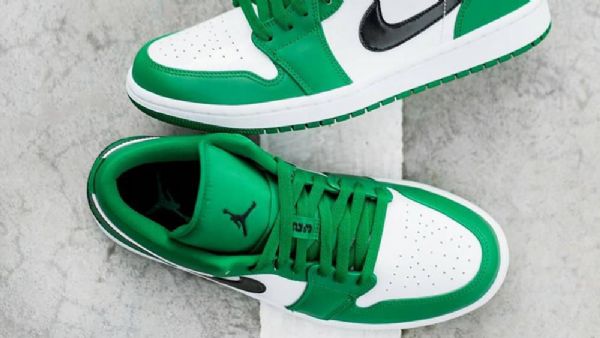 Nike Air Jordan 1 Low Tops Pine Sko Herre Grønn