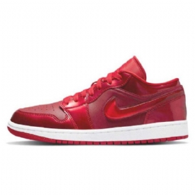 Nike Air Jordan 1 Low Tops Pomegranate Sko Dame Rød