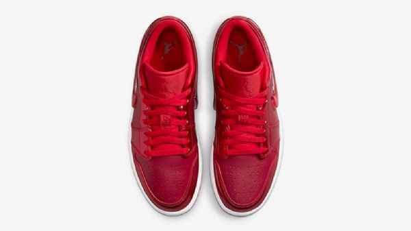 Nike Air Jordan 1 Low Tops Pomegranate Sko Dame Rød