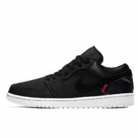 Nike Air Jordan 1 Low Tops Psg Sko Herre Svarte