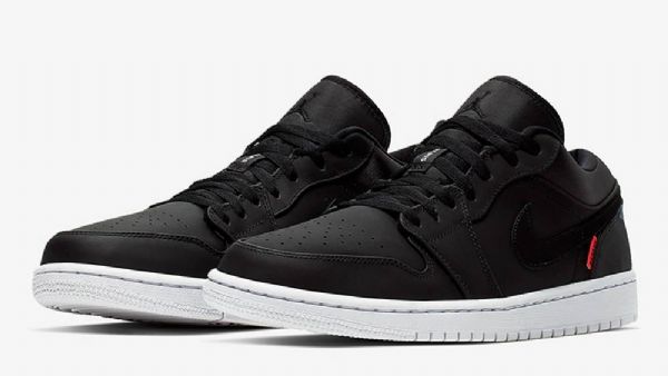 Nike Air Jordan 1 Low Tops Psg Sko Herre Svarte