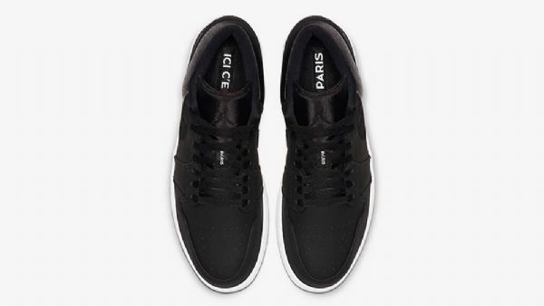 Nike Air Jordan 1 Low Tops Psg Sko Herre Svarte