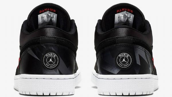 Nike Air Jordan 1 Low Tops Psg Sko Herre Svarte