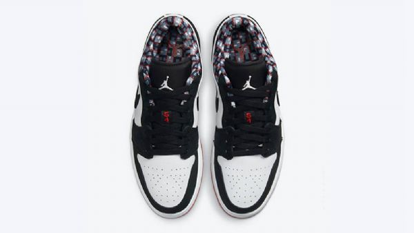 Nike Air Jordan 1 Low Tops Quai 54 Sko Dame Svarte Grå